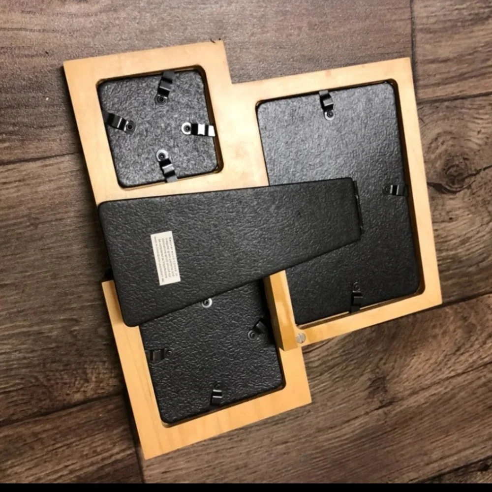 Inspirational Wood Photo Frame | Multi-Opening Collage Frame | Engraved Decor